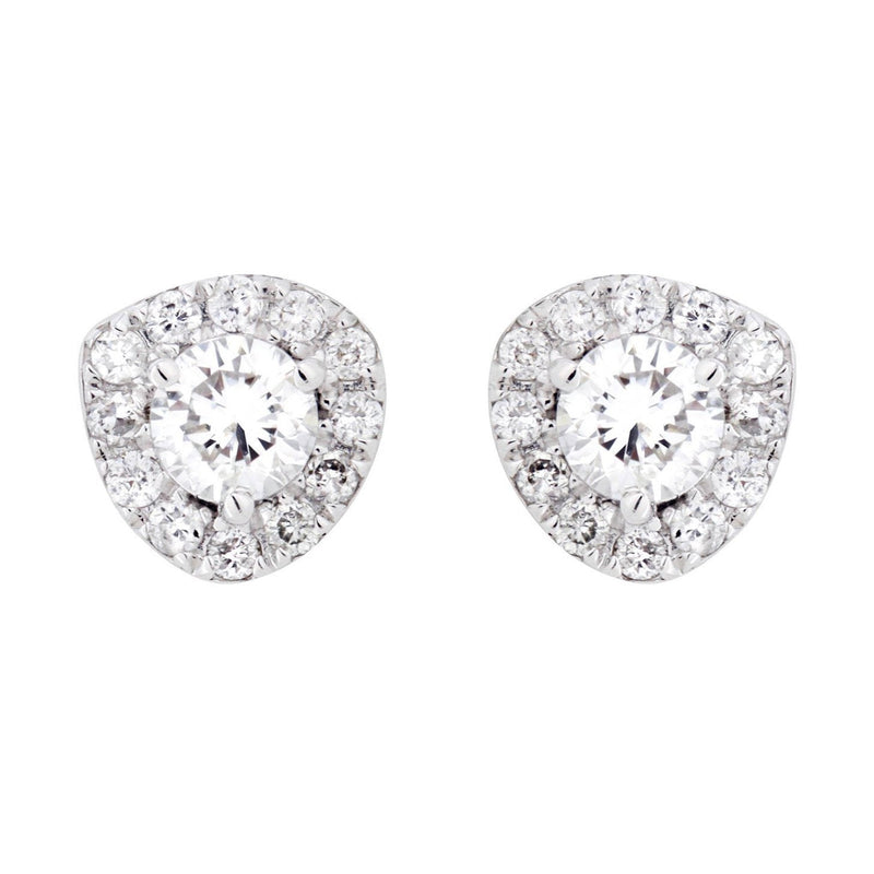 Round Diamond Stud Earrings | 0.49 Carats