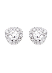 Round Diamond Stud Earrings | 0.49 Carats