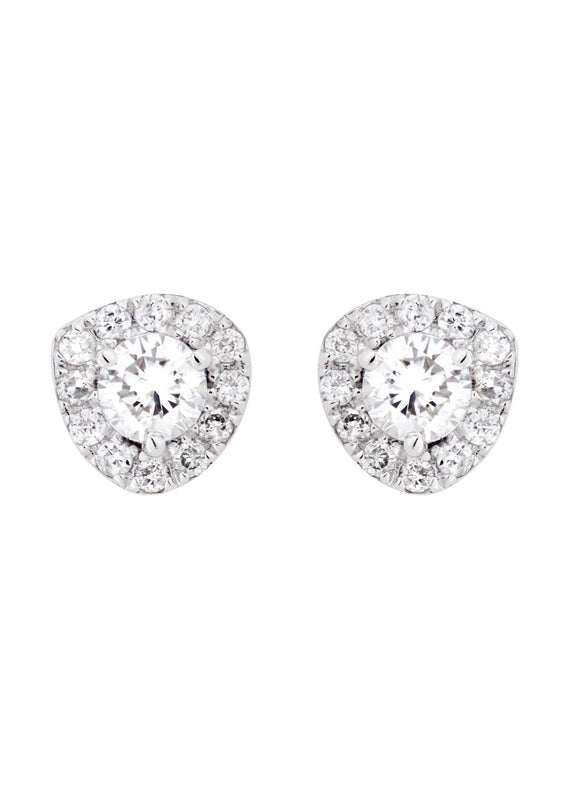 Round Diamond Stud Earrings | 0.49 Carats