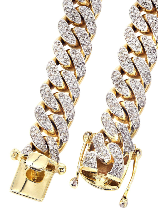 Iced Out Diamond Miami Cuban Link Chain Customizable (10MM-20MM)