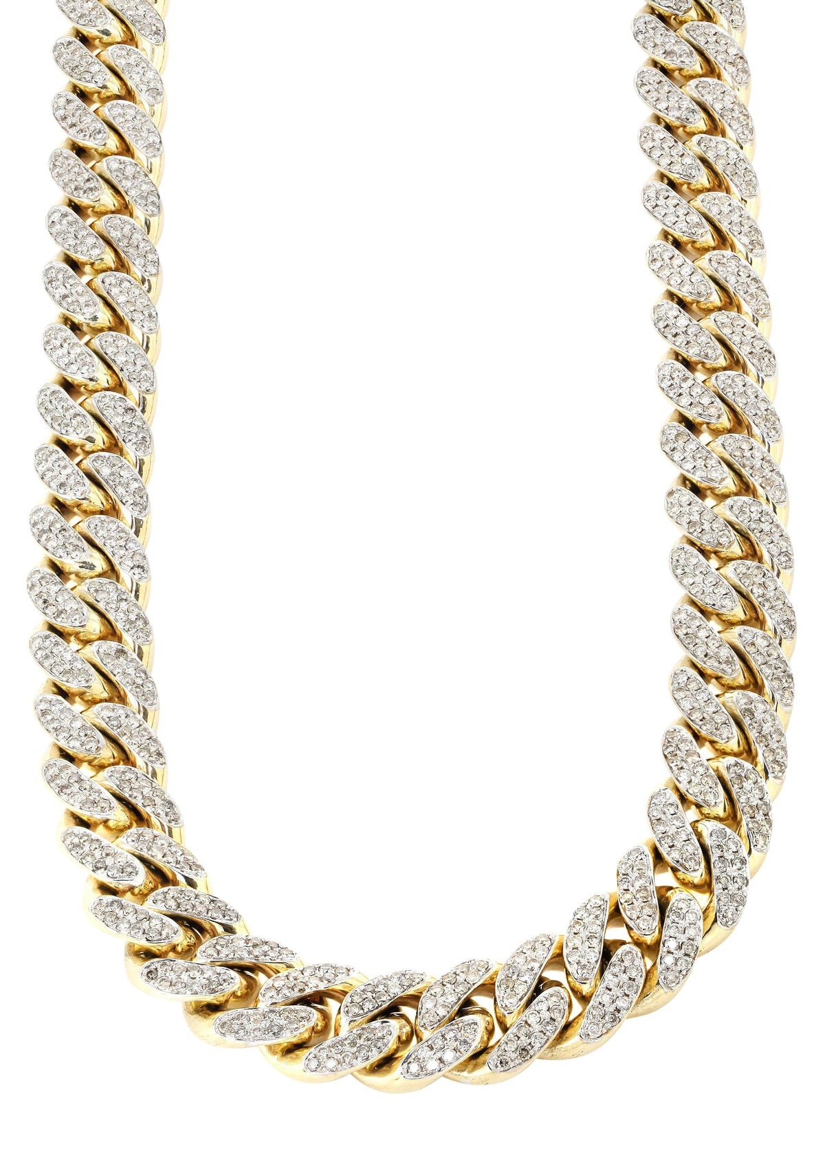 Iced Out Diamond Miami Cuban Link Chain Customizable (10MM-20MM)