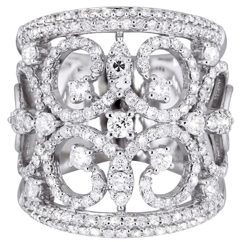 14K Ladies Diamond Cocktail Ring | 1.78 Carats | 9.47 Grams