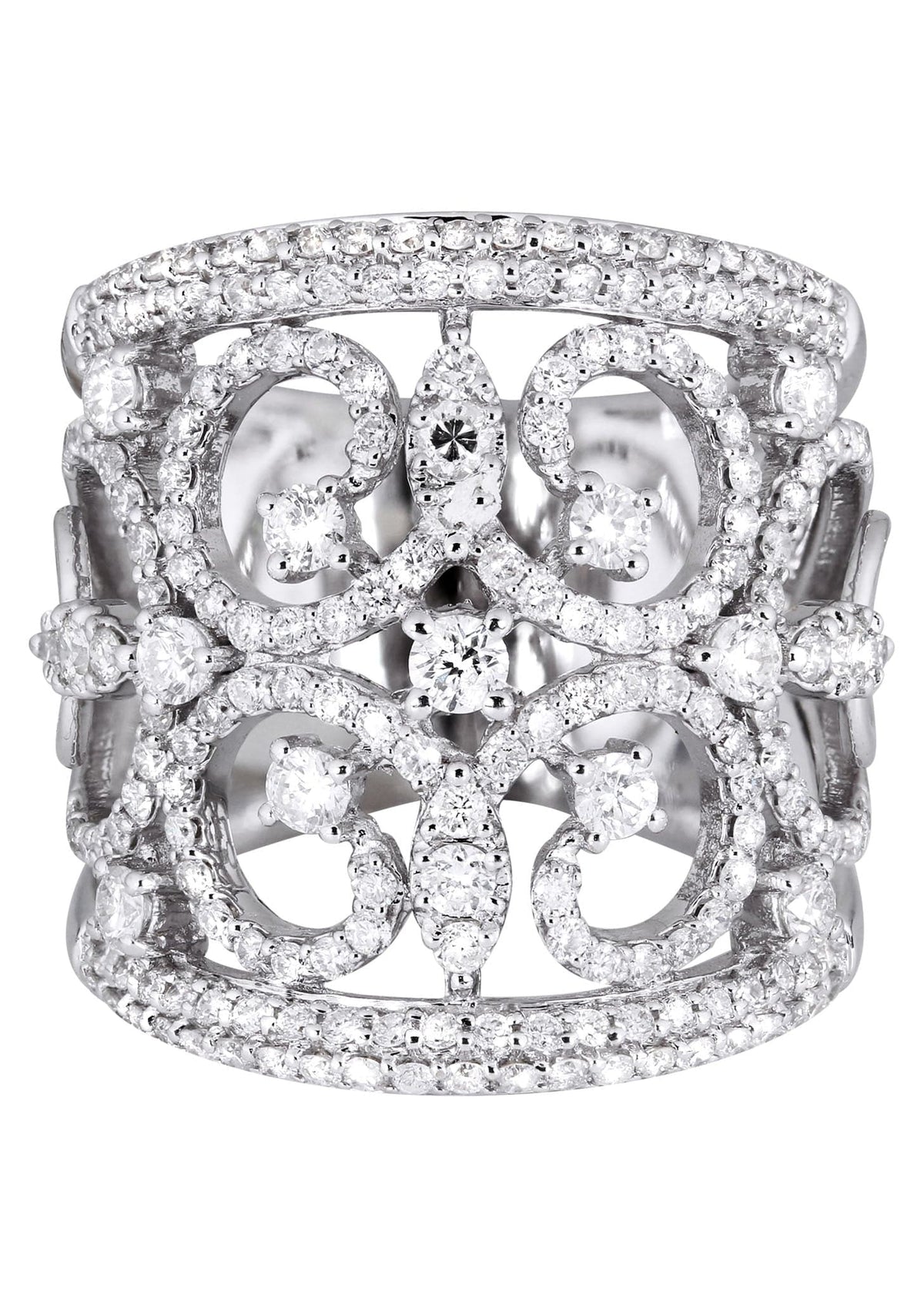14K Ladies Diamond Cocktail Ring | 1.78 Carats | 9.47 Grams