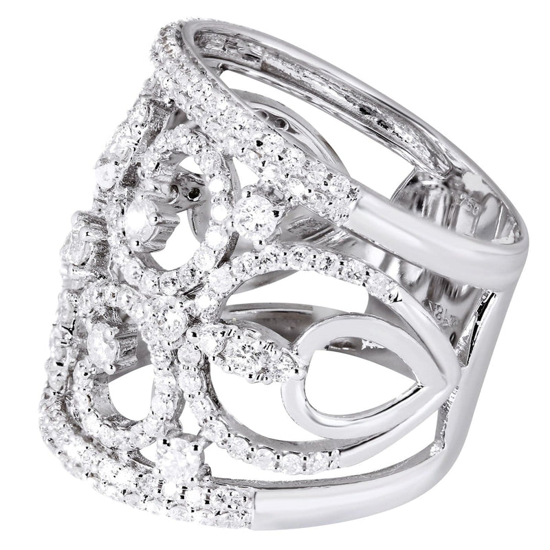14K Ladies Diamond Cocktail Ring | 1.78 Carats | 9.47 Grams