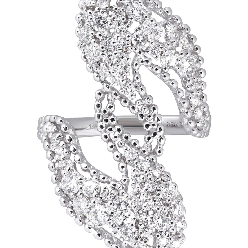 14K Ladies Diamond Cocktail Ring | 1.62 Carats | 6.38 Grams