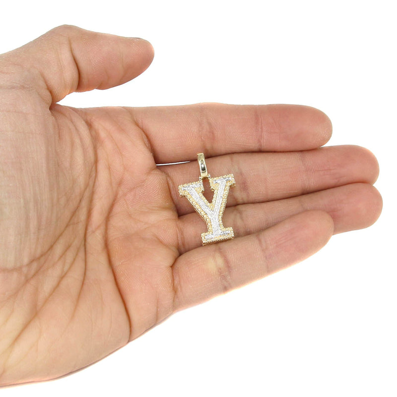 Diamond 10K Yellow Gold Letter "Y" Necklace | Appx. 13.5 Grams
