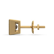 Men's Jewelry - VVS Lab Diamond Princess Cut Stud Earrings For Men | 14K Gold