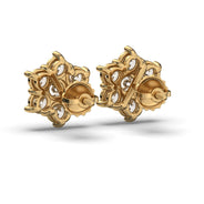 Men's Jewelry - VVS Lab Diamond Cluster Stud Earrings For Men | 14K Gold