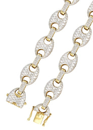 Diamond Yellow Puff Gucci Chain