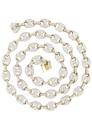 Diamond Yellow Puff Gucci Chain