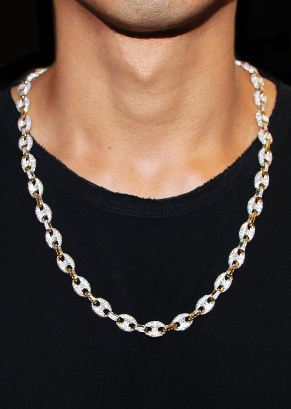 Diamond Yellow Puff Gucci Chain