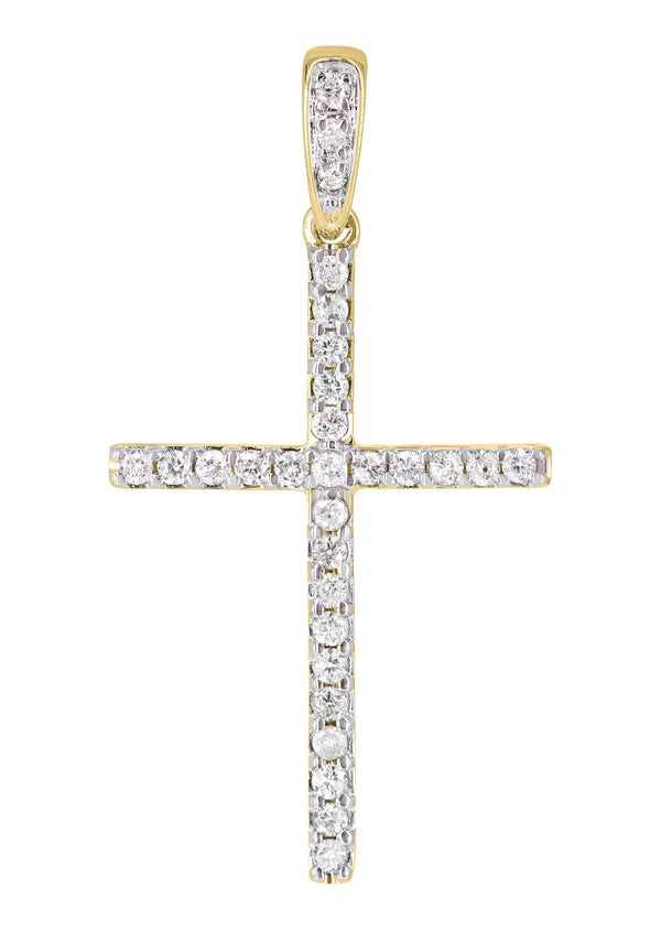 Diamond Cross Pendant | 1.10 Grams | 0.23 Carats