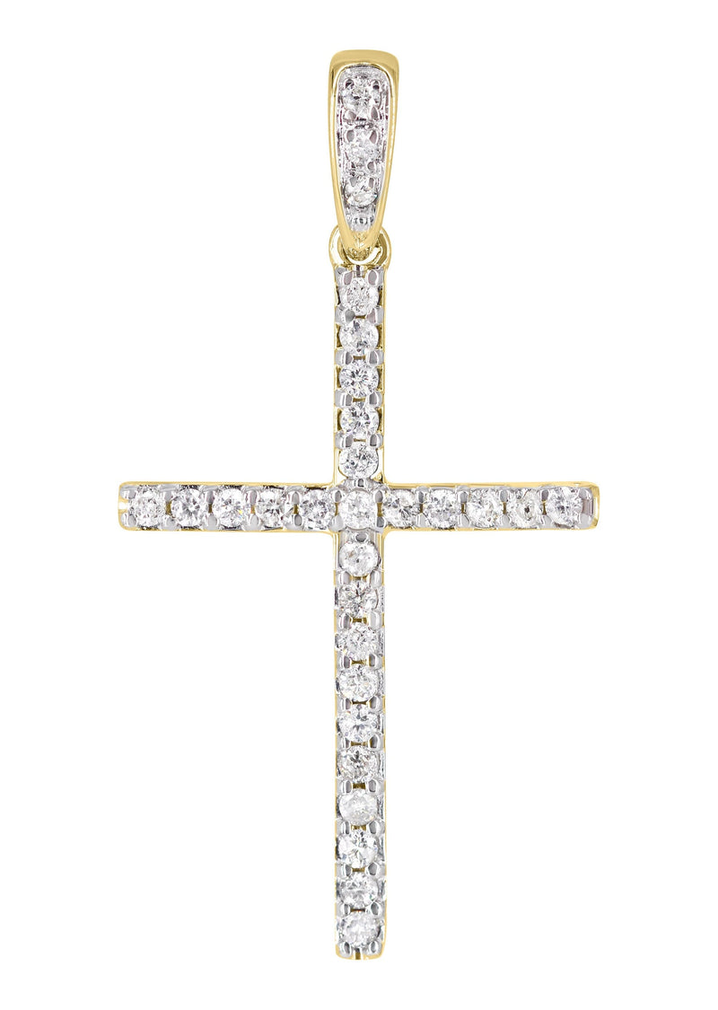 Diamond Cross Pendant | 1.10 Grams | 0.23 Carats