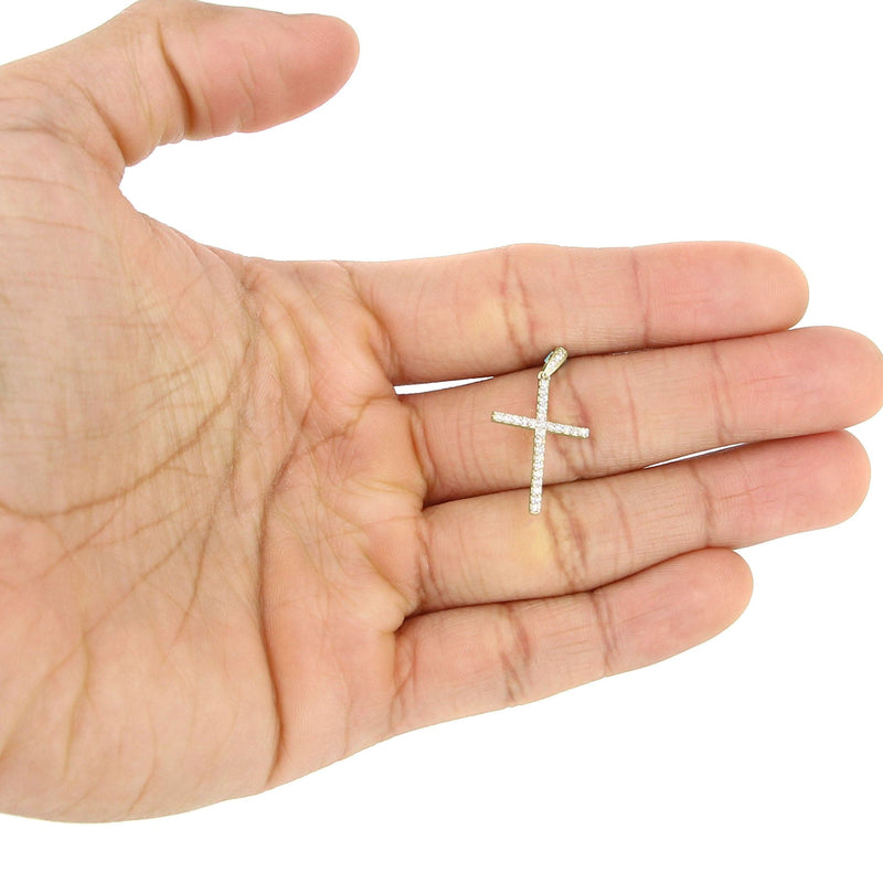Diamond Cross Pendant | 1.10 Grams | 0.23 Carats