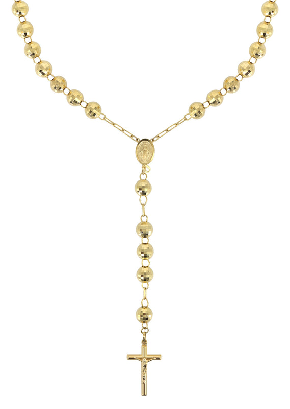 Rosary Yellow Gold Chain 10K