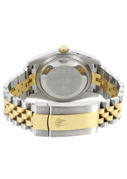 Rolex Datejust 41 Watch | 41 MM | 18K Yellow Gold & Stainless Steel | Custom Crème Baguette Diamond Dial | Jubilee Band