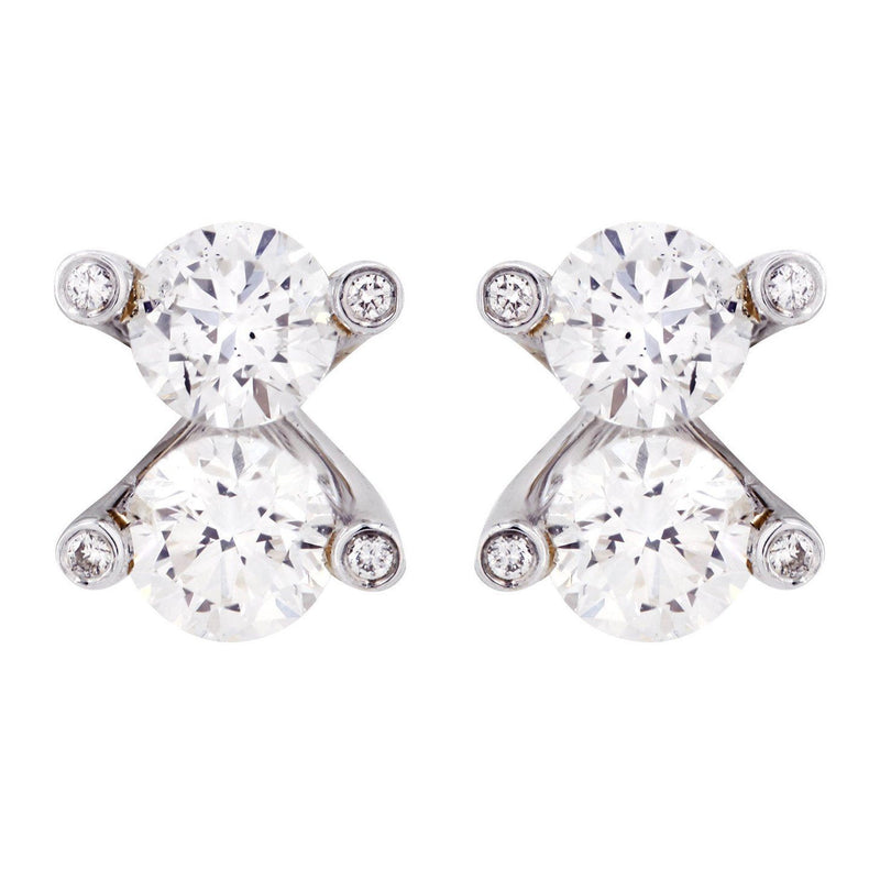 Round Diamond Stud Earrings | 2.36 Carats