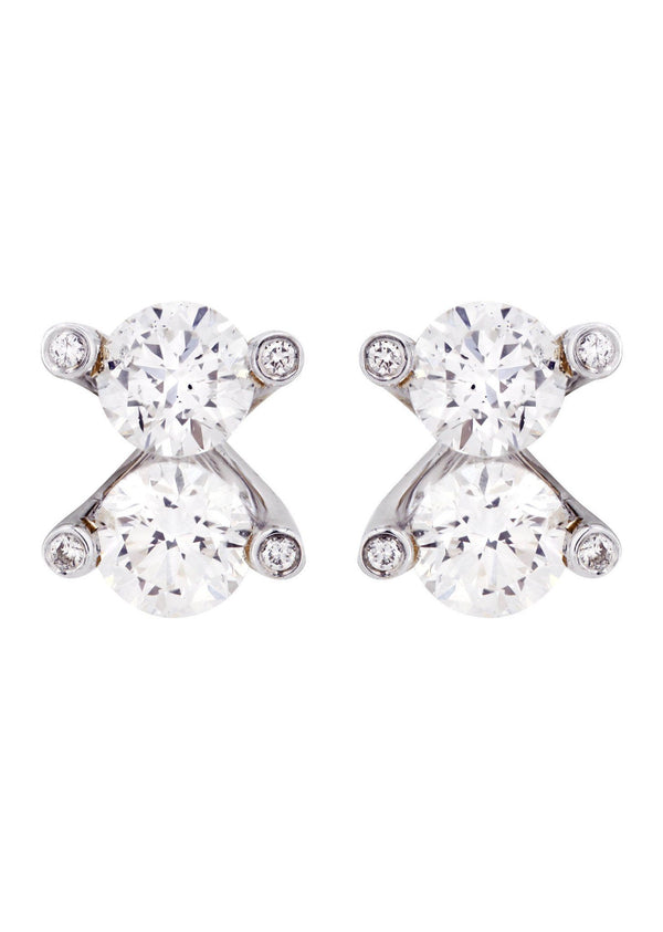 Round Diamond Stud Earrings | 2.36 Carats