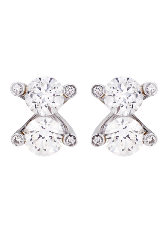 Round Diamond Stud Earrings | 2.36 Carats