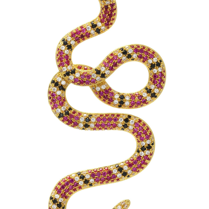 Gold Plated Twisted Snake Pendant | 10 Grams