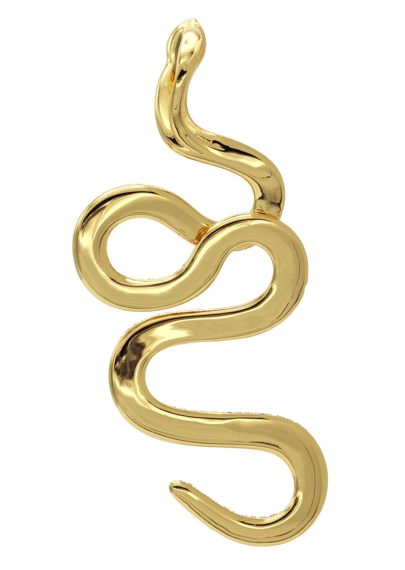 Gold Plated Twisted Snake Pendant | 10 Grams