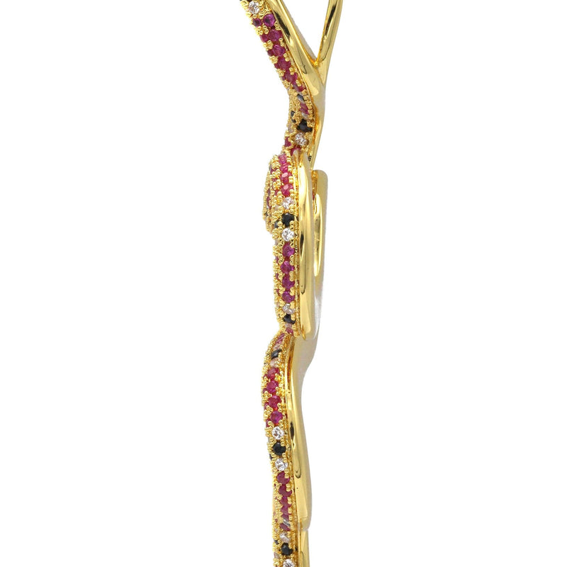 Gold Plated Twisted Snake Pendant | 10 Grams
