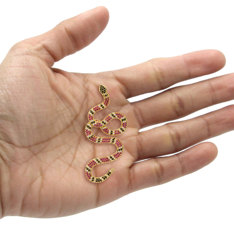 Gold Plated Twisted Snake Pendant | 10 Grams