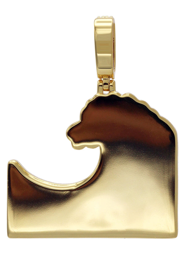 Gold Plated Wave Pendant | 11 Grams