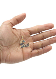 Gold Plated Wave Pendant | 11 Grams