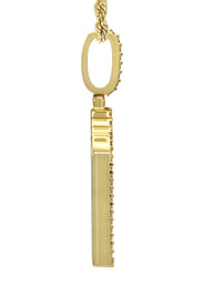 Gold Plated Rope Chain & Wave Pendant | Appx. 11 Grams