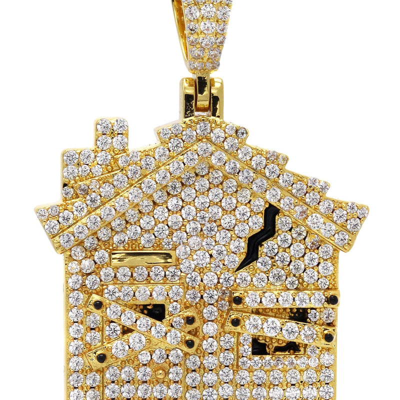 Gold Plated House Pendant | 18.7 Grams