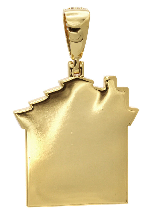 Gold Plated House Pendant | 18.7 Grams