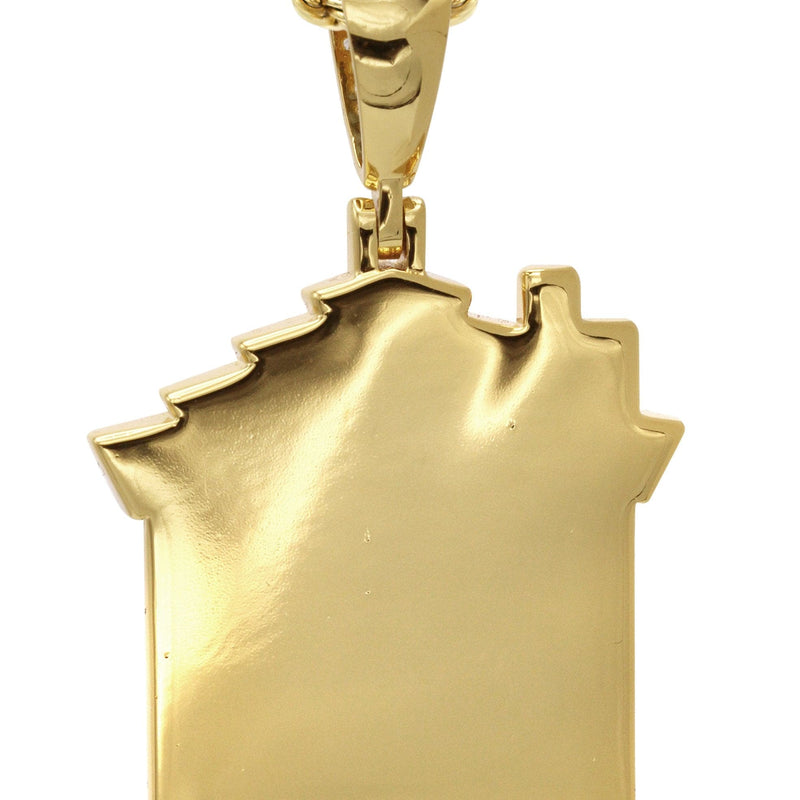 Gold Plated Rope Chain & House Pendant | Appx. 18.7 Grams