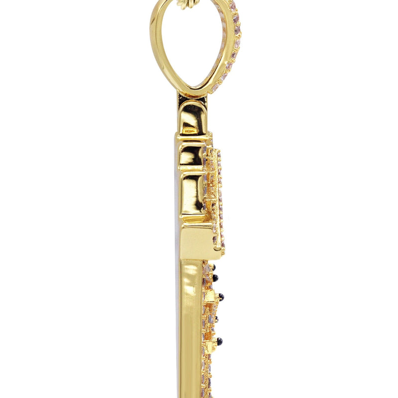 Gold Plated Rope Chain & House Pendant | Appx. 18.7 Grams