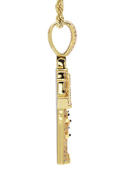 Gold Plated Rope Chain & House Pendant | Appx. 18.7 Grams