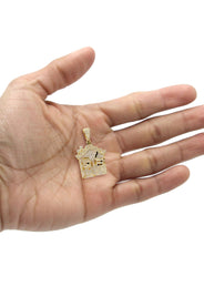 Gold Plated House Pendant | 18.7 Grams