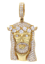 Gold Plated Jesus Head Pendant | 26.7 Grams