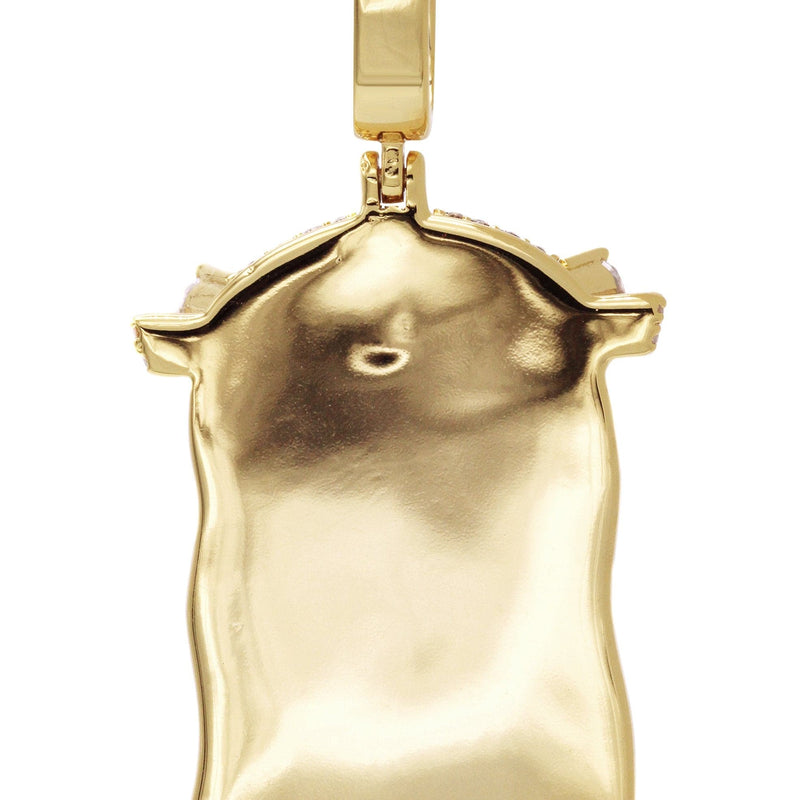 Gold Plated Jesus Head Pendant | 26.7 Grams