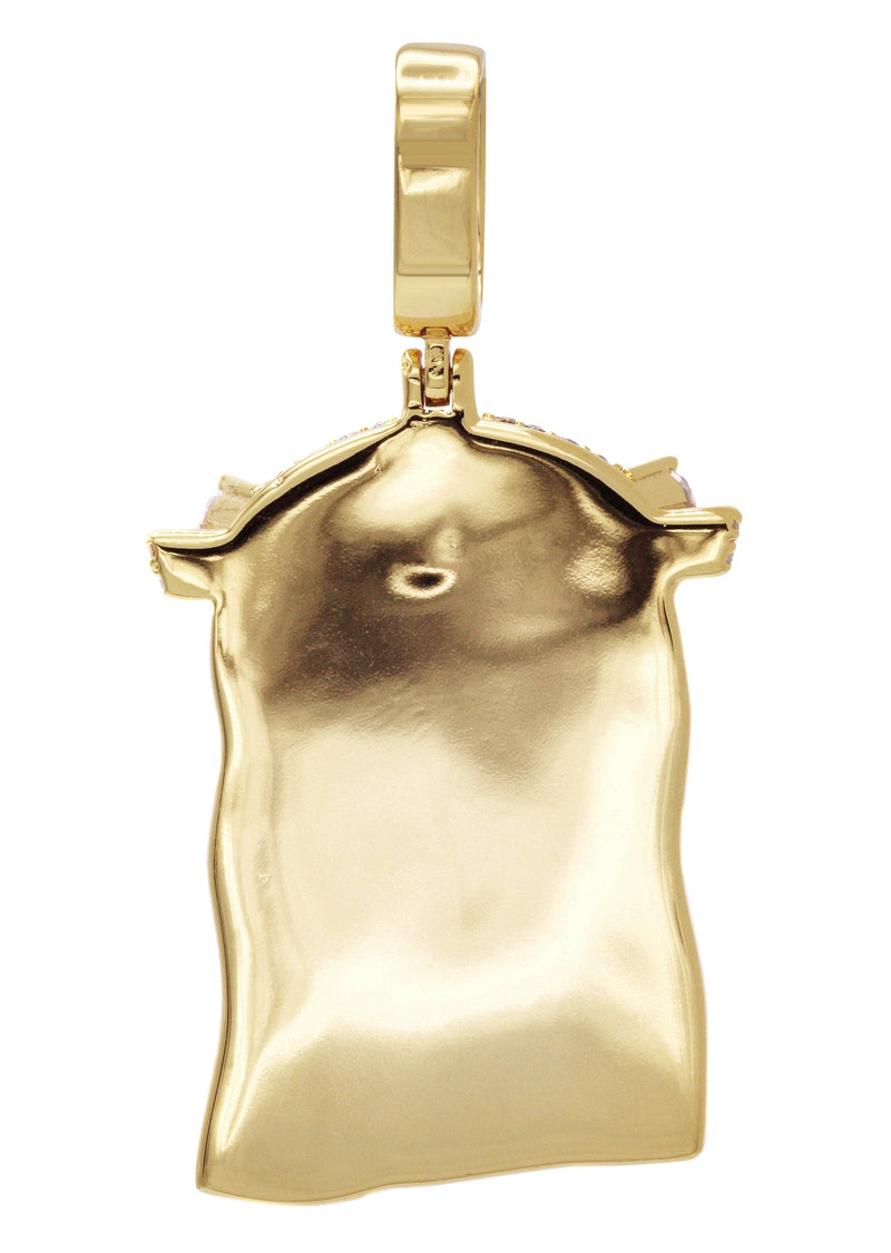 Gold Plated Jesus Head Pendant | 26.7 Grams
