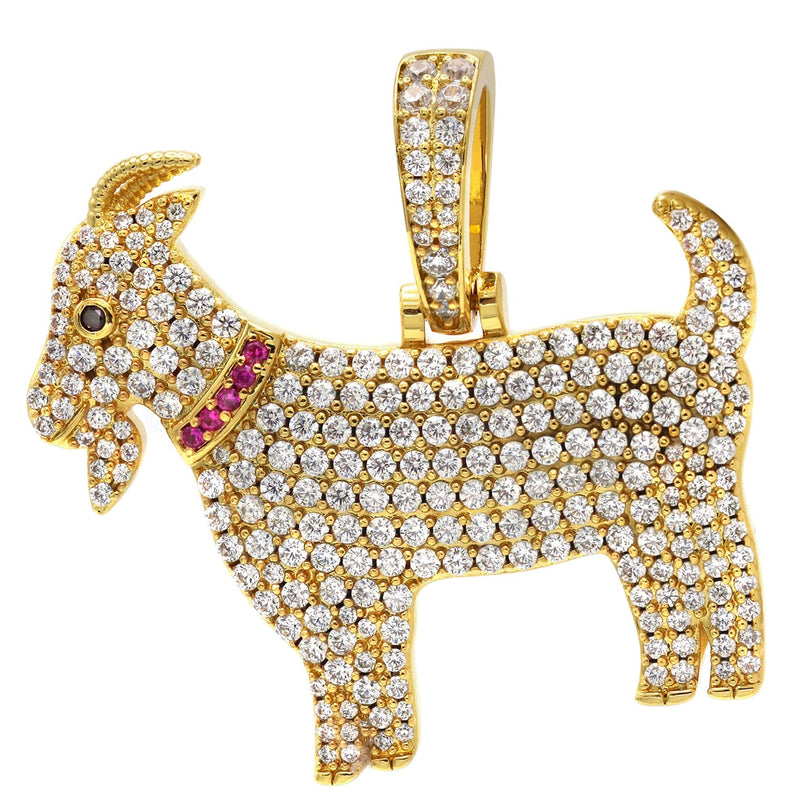 Gold Plated Goat Pendant | 14.5 Grams