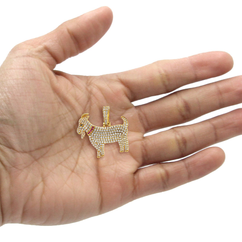 Gold Plated Goat Pendant | 14.5 Grams