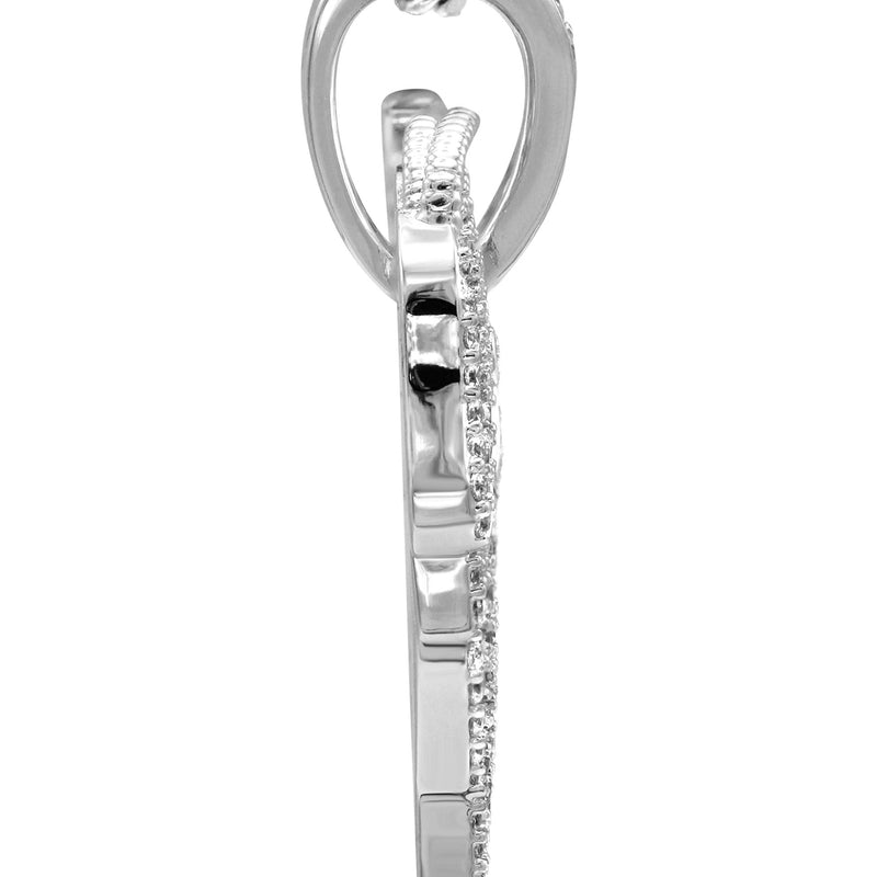 White Gold Plated Cuban Link Chain & Goat Pendant | Appx. 14.5 Grams