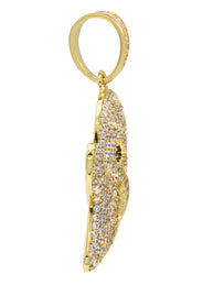 Gold Plated Ghost Emoji Pendant | 18.2 Grams