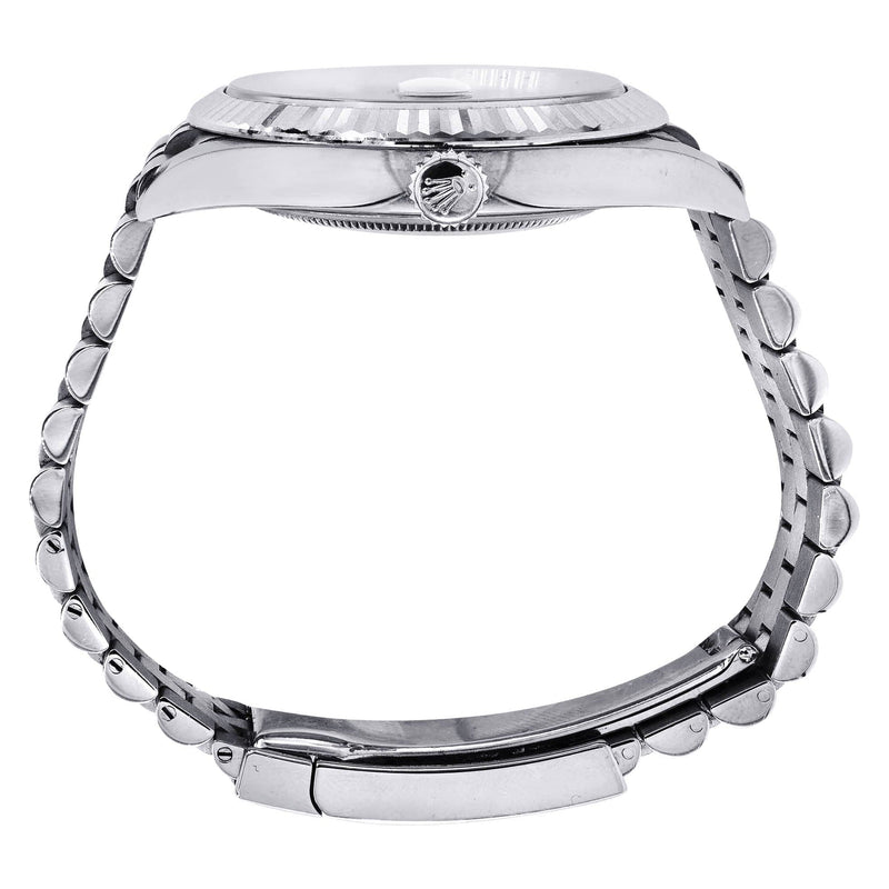 Rolex Datejust 41 Watch | 41 MM | Custom Full Diamond Dial | Jubilee Band