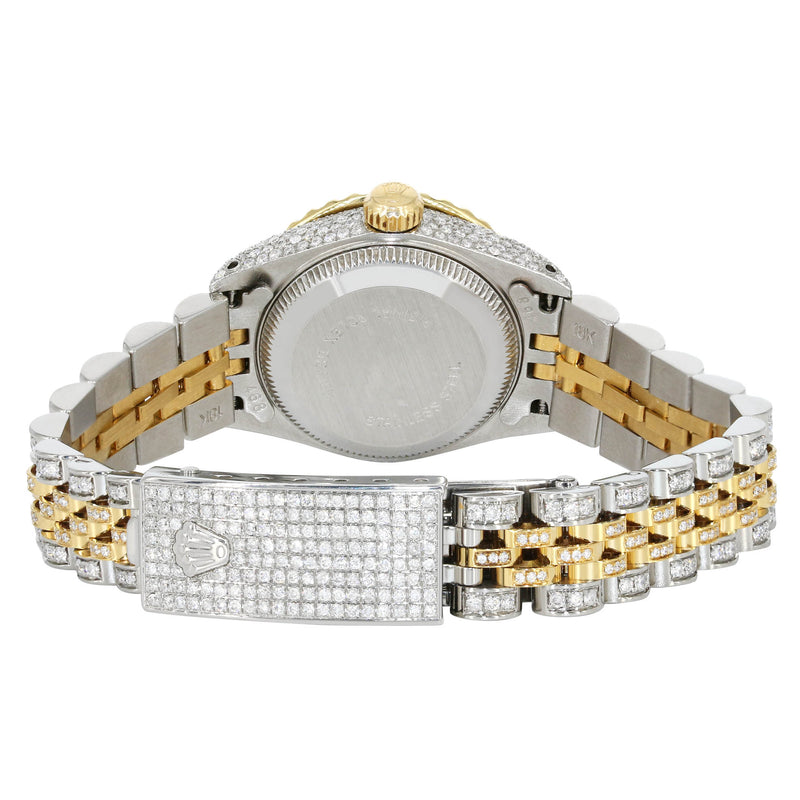 Womens Diamond Gold Rolex Watch | 26Mm | Gold Texture Dial | Jubilee Band
