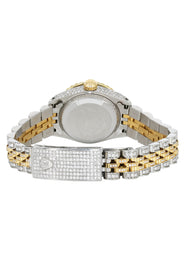 Womens Diamond Gold Rolex Watch | 26Mm | White Dial | Jubilee Band