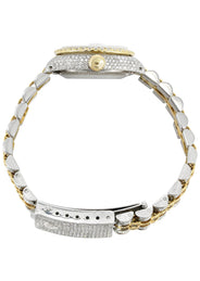 Womens Diamond Gold Rolex Watch | 26Mm | Royal Blue Dial | Jubilee Band