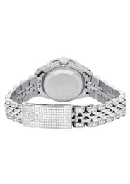 Womens Diamond Stainless Steel Rolex Watch | 26Mm | Diamond Roman Numeral Dial | Jubilee Band