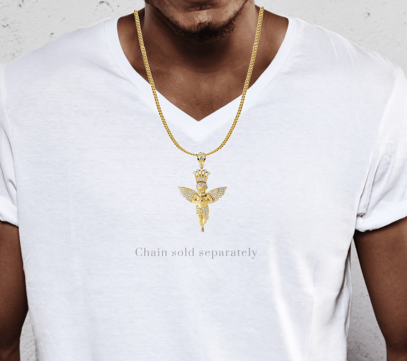 10K Gold Angel Pendant  |  33.4 Grams