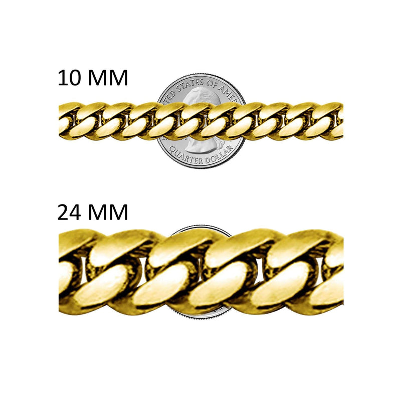 Gold Plated Iced Out Gucci Chain